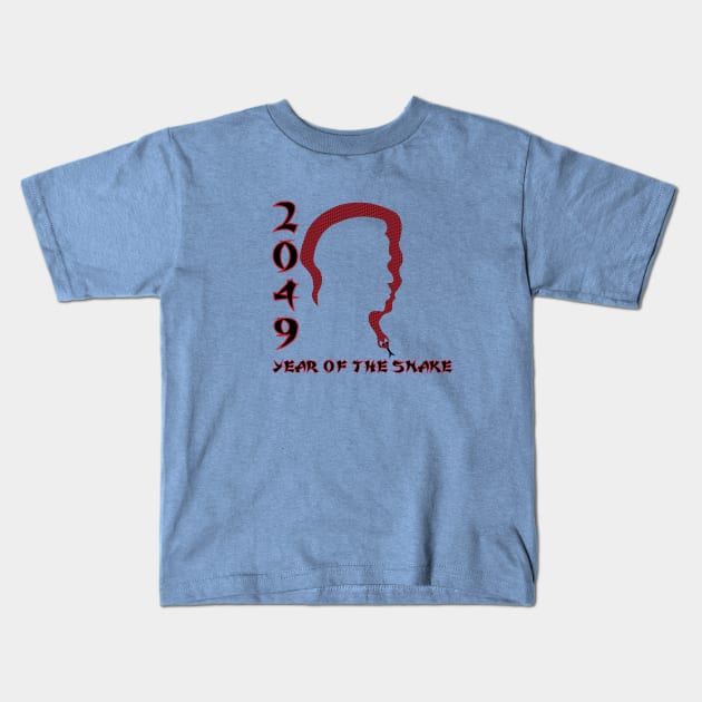 2049 Year of the Snake Kids T-Shirt by traditionation